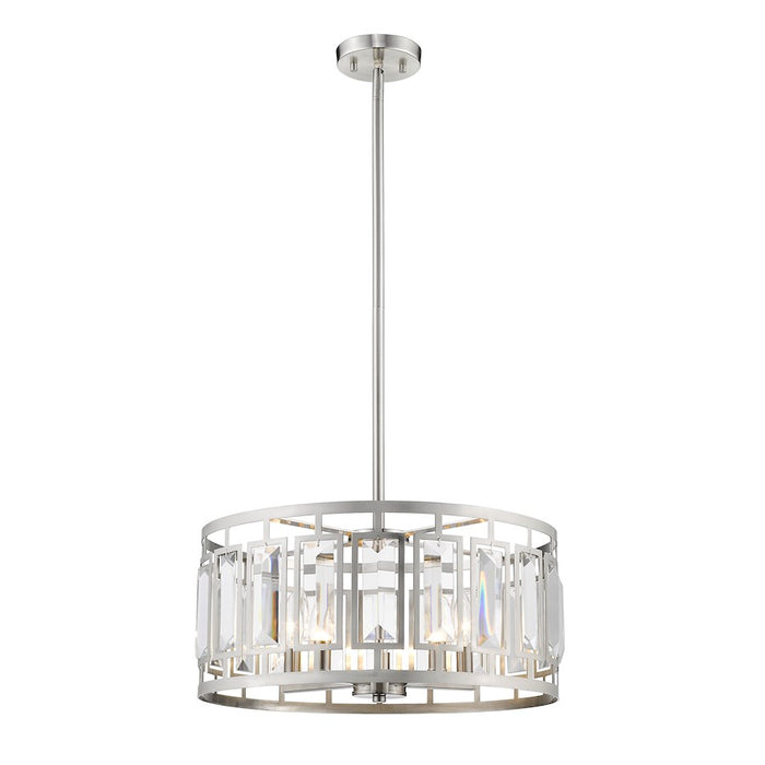 Z-Lite Mersesse 5 Light Pendant in Brushed Nickel - 6007-19BN