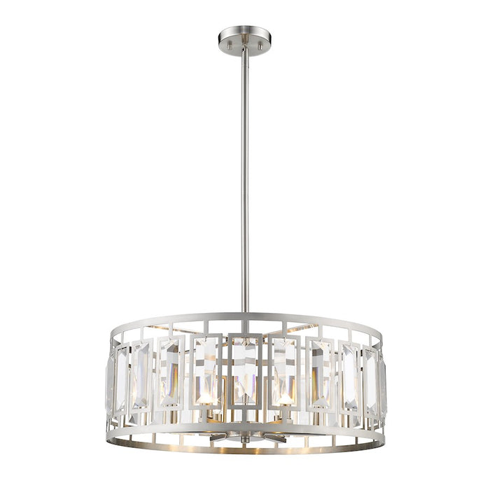 Z-Lite Mersesse 6 Light Pendant in Brushed Nickel - 6007-22BN