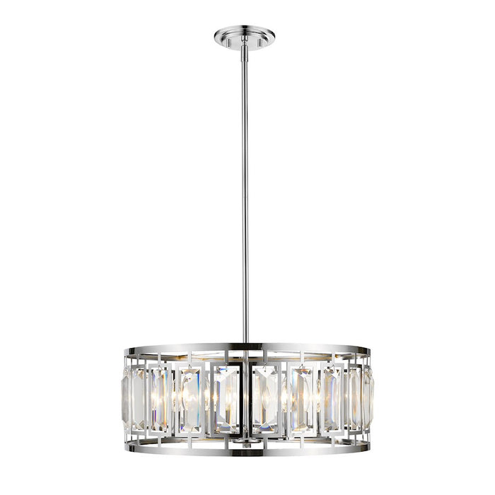 Z-Lite Mersesse 6 Light Pendant, Chrome - 6007-22CH