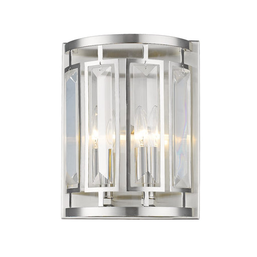 Z-Lite Mersesse 2 Light Wall Sconce in Brushed Nickel - 6007-2S-BN