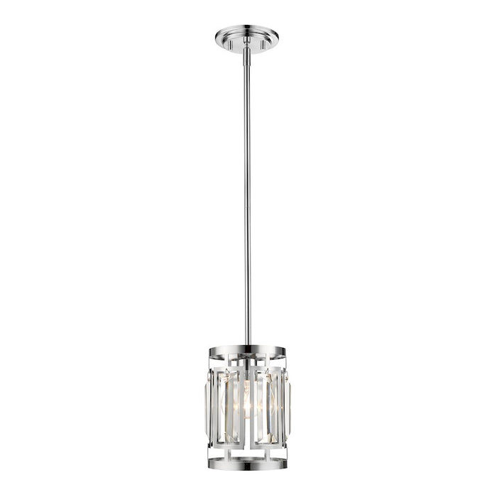 Z-Lite Mersesse 1- Light Pendant, Chrome - 6007MP-CH