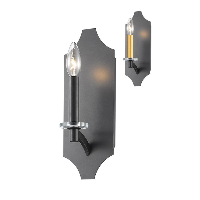 Z-Lite Zander 1 Light Wall Sconce, Bronze - 6008-1S-BRZ