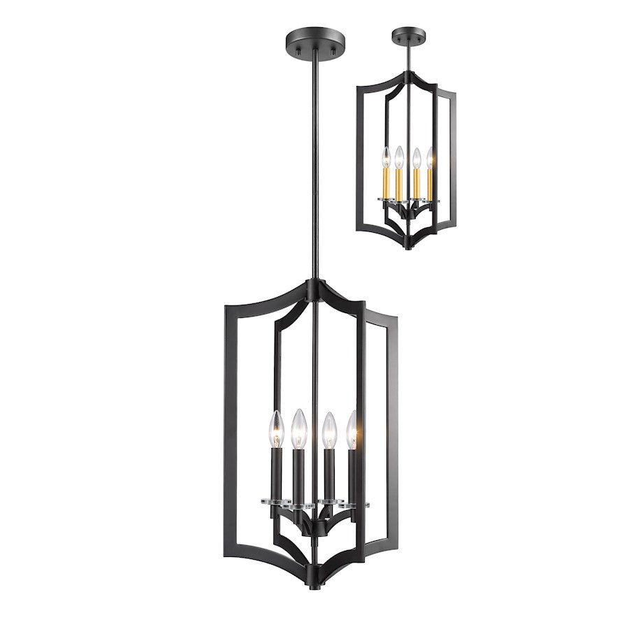 Z-Lite Zander 4 Light Pendant, Bronze - 6008-4BRZ