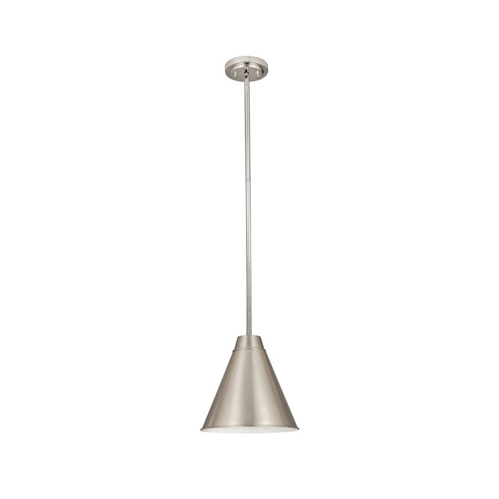 Z-Lite Eaton 1 Light 12" Pendant, Brushed Nickel
