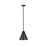 Z-Lite Eaton 1 Light 12" Pendant, Bronze Plate