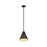 Z-Lite Eaton 1 Light 12" Pendant, Bronze Plate