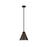 Z-Lite Eaton 1 Light 12" Pendant, Bronze Plate