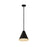 Z-Lite Eaton 1 Light 12" Pendant, Matte Black