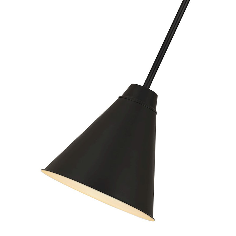 Z-Lite Eaton 1 Light 12" Pendant, Matte Black