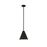 Z-Lite Eaton 1 Light 12" Pendant, Matte Black