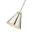 Z-Lite Eaton 1 Light 12" Pendant, Polished Nickel