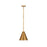 Z-Lite Eaton 1 Light 12" Pendant, Rubbed Brass