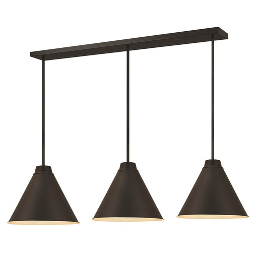 Z-Lite Eaton 1 Light Pendant, Matte Black/Matte Black - 6011P18-3L-MB
