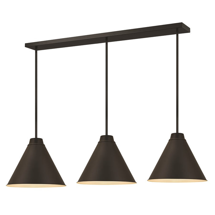 Z-Lite Eaton 1 Light Pendant, Matte Black/Matte Black - 6011P18-3L-MB