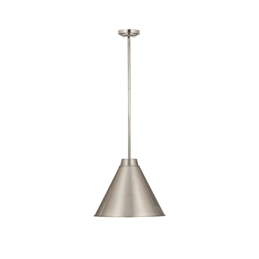 Z-Lite Eaton 1 Light 18" Pendant, Brushed Nickel