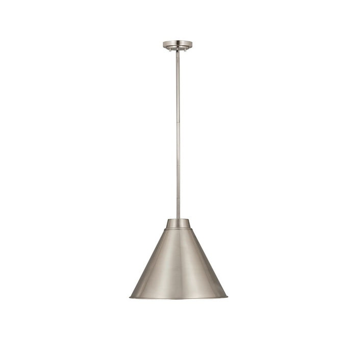 Z-Lite Eaton 1 Light 18" Pendant, Brushed Nickel