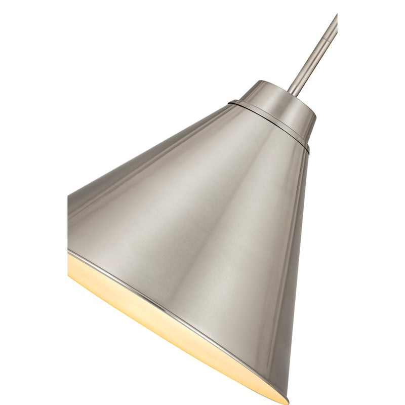 Z-Lite Eaton 1 Light 18" Pendant, Brushed Nickel