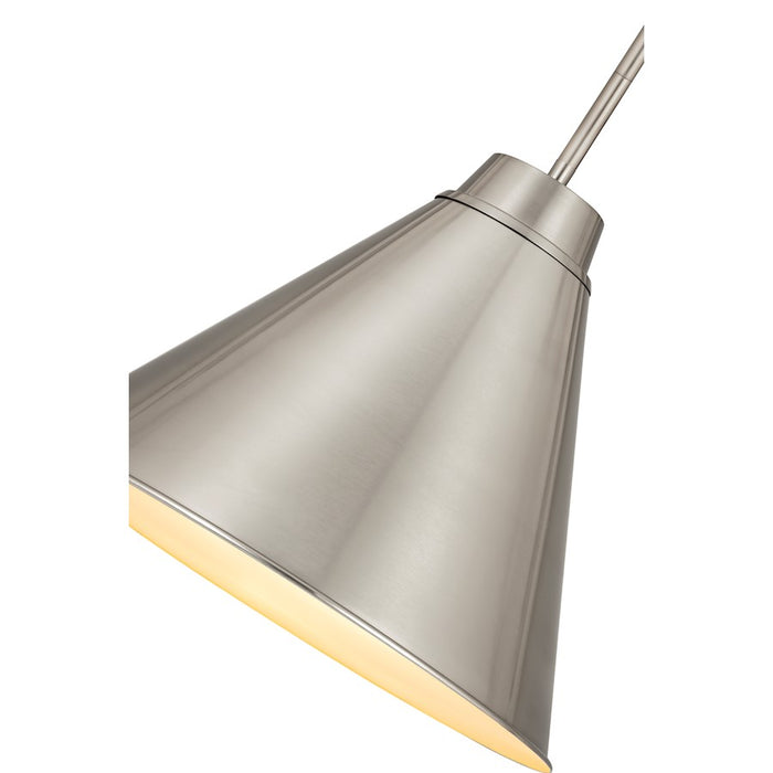 Z-Lite Eaton 1 Light 18" Pendant, Brushed Nickel