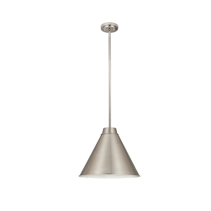 Z-Lite Eaton 1 Light 18" Pendant, Brushed Nickel