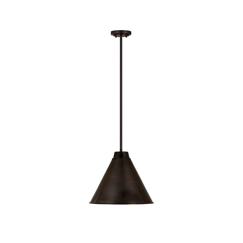 Z-Lite Eaton 1 Light 18" Pendant, Bronze Plate
