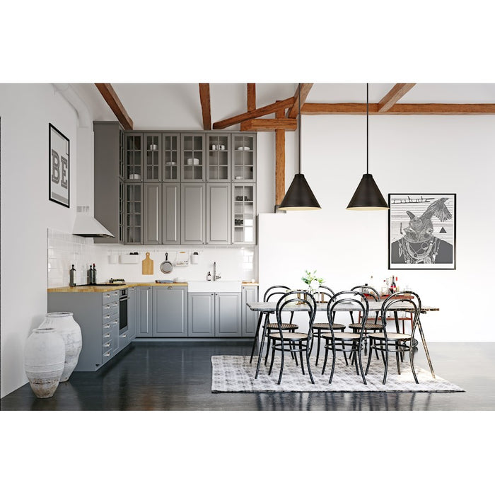 Z-Lite Eaton 1 Light 18" Pendant, Bronze Plate