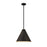 Z-Lite Eaton 1 Light 18" Pendant, Matte Black - 6011P18-MB