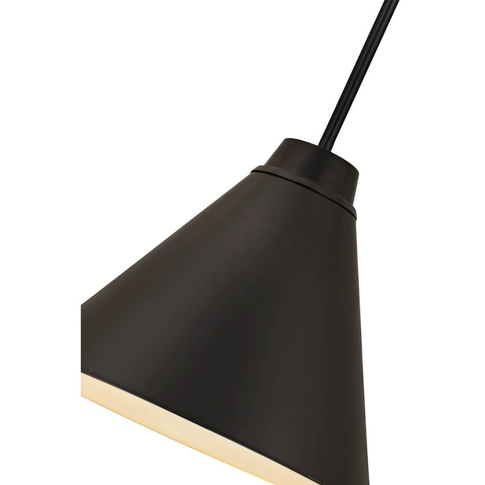 Z-Lite Eaton 1 Light 18" Pendant, Matte Black