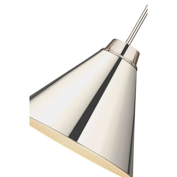 Z-Lite Eaton 1 Light 18" Pendant, Polished Nickel