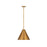 Z-Lite Eaton 1 Light 18" Pendant, Rubbed Brass