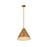 Z-Lite Eaton 1 Light 18" Pendant, Rubbed Brass