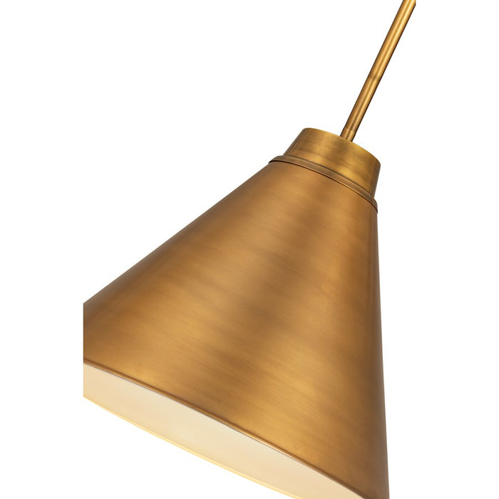 Z-Lite Eaton 1 Light 18" Pendant, Rubbed Brass