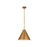 Z-Lite Eaton 1 Light 18" Pendant, Rubbed Brass