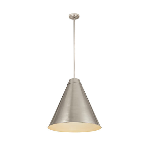 Z-Lite Eaton 1 Light Pendant, Brushed Nickel