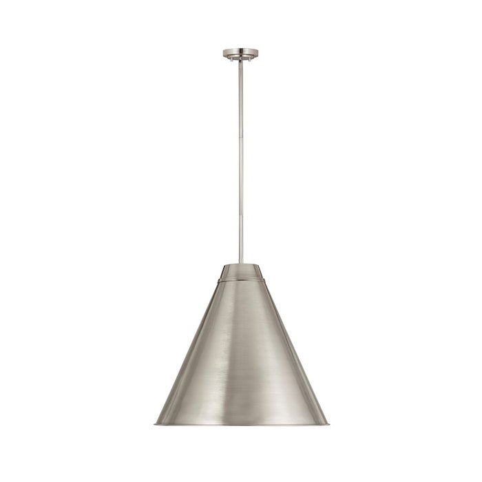 Z-Lite Eaton 1 Light Pendant, Brushed Nickel