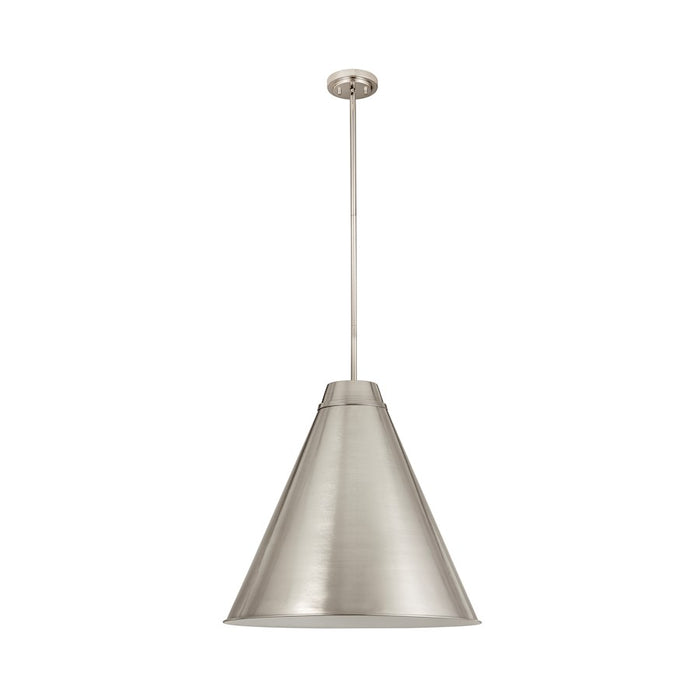 Z-Lite Eaton 1 Light Pendant, Brushed Nickel