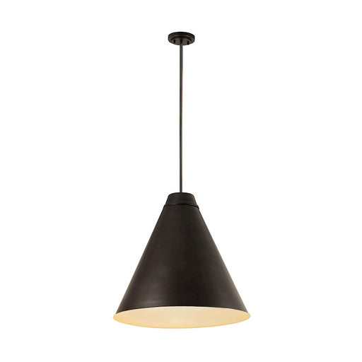 Z-Lite Eaton 1 Light Pendant, Bronze Plate