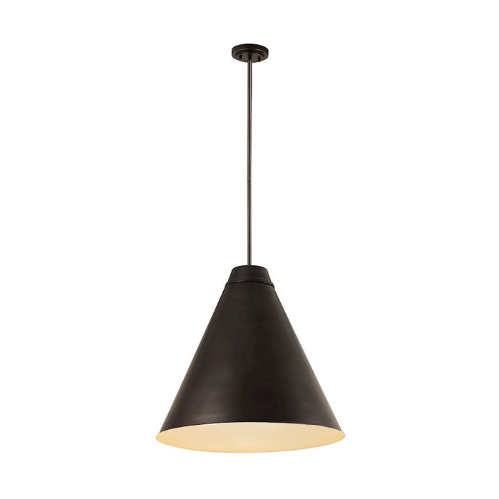 Z-Lite Eaton 1 Light Pendant, Bronze Plate