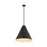 Z-Lite Eaton 1 Light Pendant, Matte Black