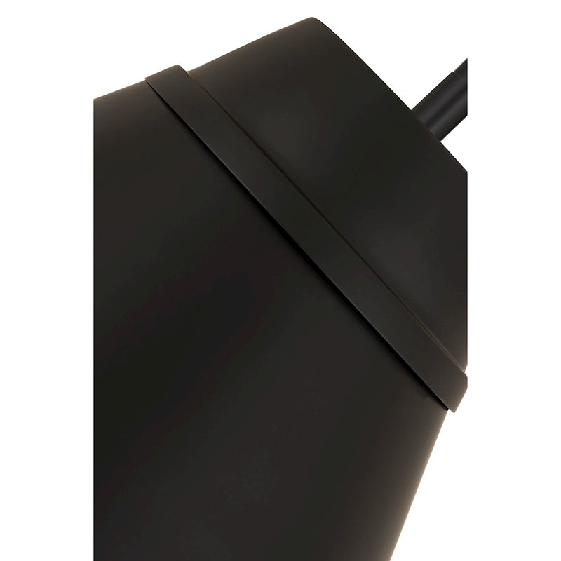 Z-Lite Eaton 1 Light Pendant, Matte Black