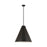 Z-Lite Eaton 1 Light Pendant, Matte Black