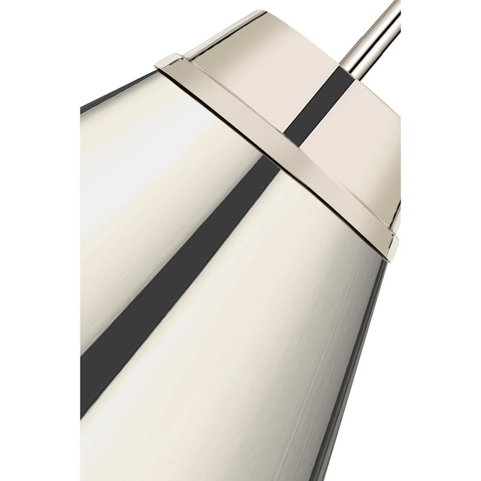 Z-Lite Eaton 1 Light Pendant, Polished Nickel