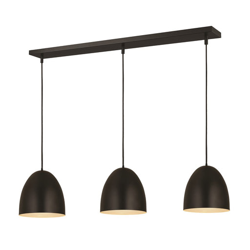 Z-Lite Z-Studio 1 Light Pendant, Satin Black/Satin Black - 6012P12-3L-SBK