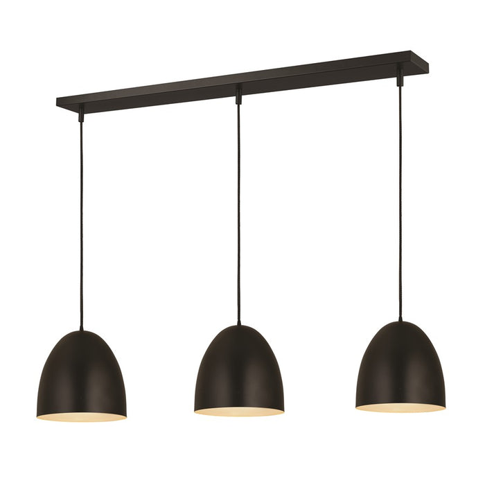 Z-Lite Z-Studio 1 Light Pendant, Satin Black/Satin Black - 6012P12-3L-SBK