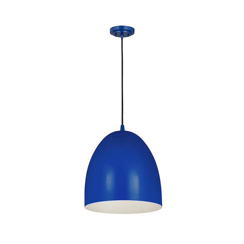 Z-Lite Z Studio Dome 1 Light 12" Pendant, Blue