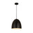 Z-Lite Z Studio Dome 1 Light 12" Pendant, Matte Black