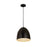 Z-Lite Z Studio Dome 1 Light 12" Pendant, Matte Black