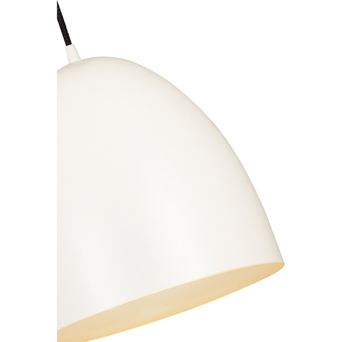 Z-Lite Z Studio Dome 1 Light 12" Pendant, Matte White