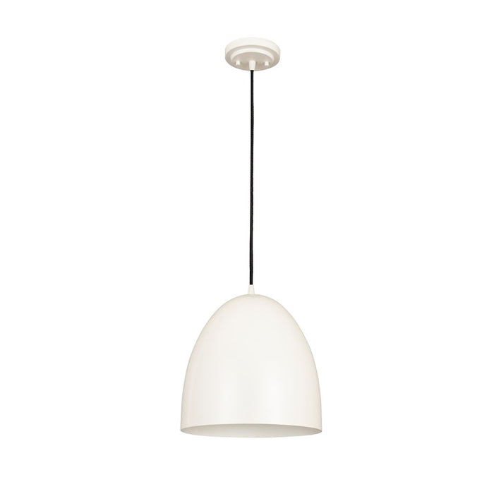 Z-Lite Z Studio Dome 1 Light 12" Pendant, Matte White