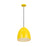 Z-Lite Z Studio Dome 1 Light 12" Pendant, Yellow