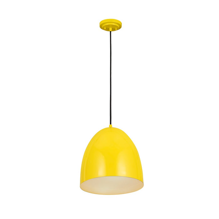 Z-Lite Z Studio Dome 1 Light 12" Pendant, Yellow